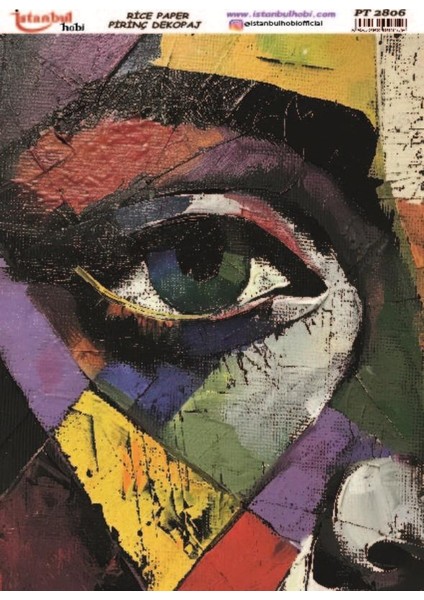 Pirinç Dekopaj Kağıdı 30X42CM PT-2806 Resim Tablo Tarzı