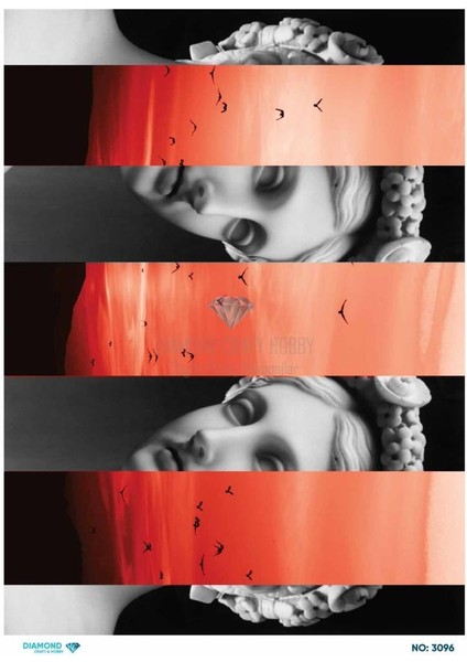 Diamond Pirinç Dekopaj Kağıdı - 3096