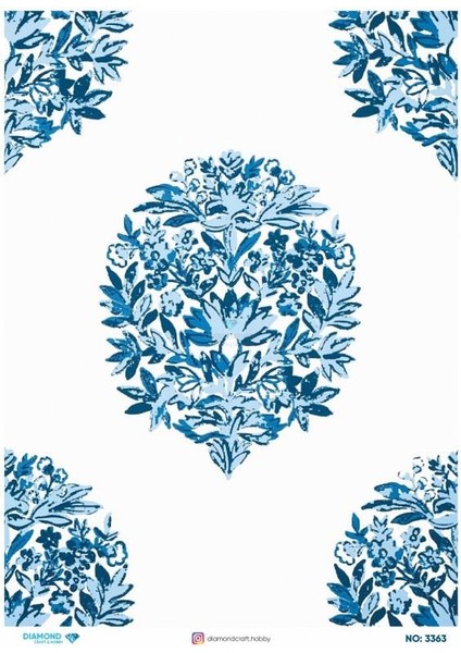 Diamond Pirinç Dekopaj Kağıdı - 3363