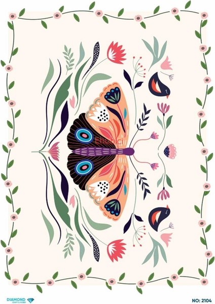 Diamond Pirinç Dekopaj Kağıdı - 2104