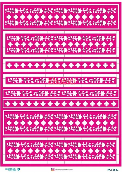 Diamond Pirinç Dekopaj Kağıdı - 2582