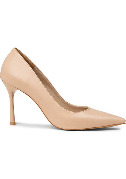 Kadın Nut Renginde Stiletto Topuklu Ayakkabı - P4539ZNUTM01