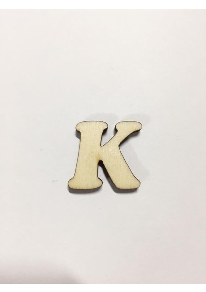 2,5cm Ahşap Harf ve Rakamlar - K