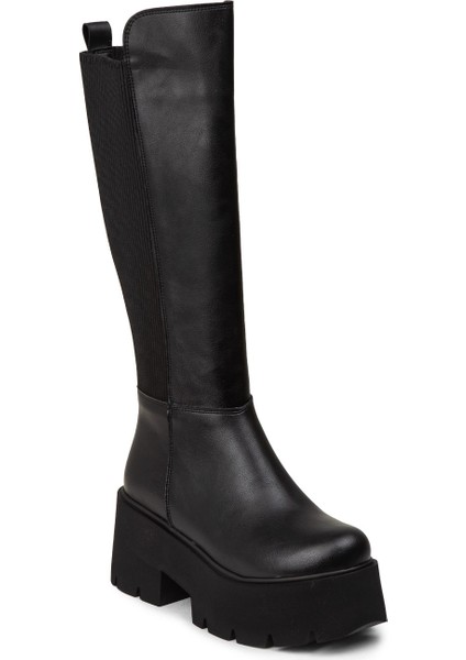 Kadın Siyah Platform Topuk Çizme - K6070ZSYHE01 indirimleri