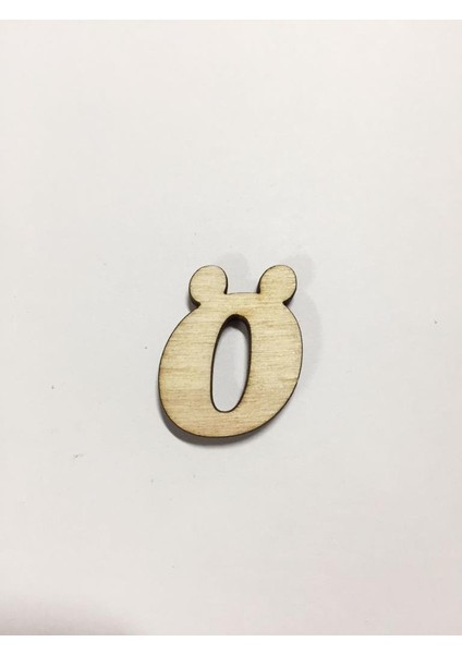 2,5cm Ahşap Harf ve Rakamlar - Ö