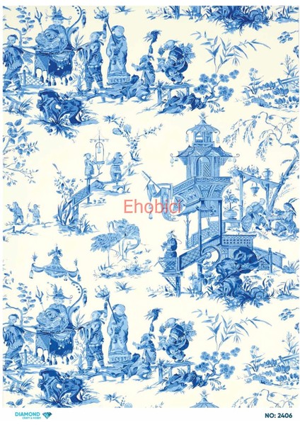 Diamond Pirinç Dekopaj Kağıdı - 2406