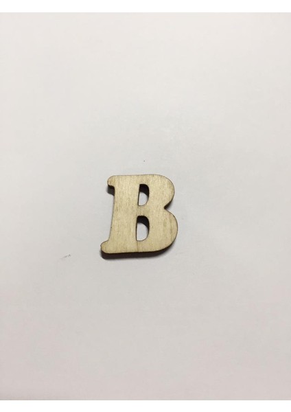 2,5cm Ahşap Harf ve Rakamlar - B