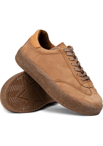 Kadın Hakiki Nubuk Taba Renk Sneaker Ayakkabı - SE620ZTBAC01 modelleri