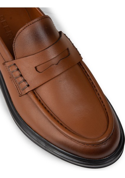 Erkek Hakiki Deri Taba Renk Loafer Ayakkabı - 02000MTBAP01 indirimleri