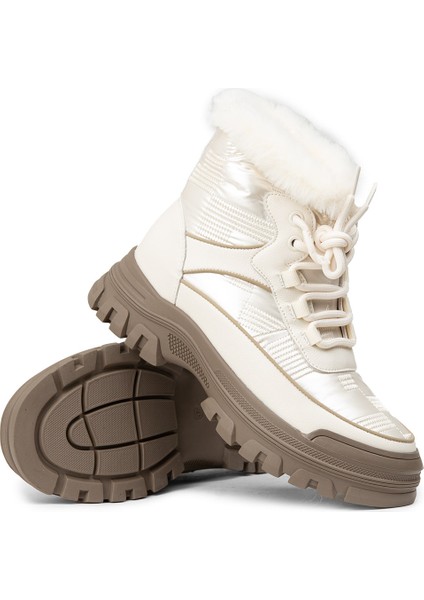 Kadın Beyaz Kürk Bot - E8073ZBYZC01 modelleri