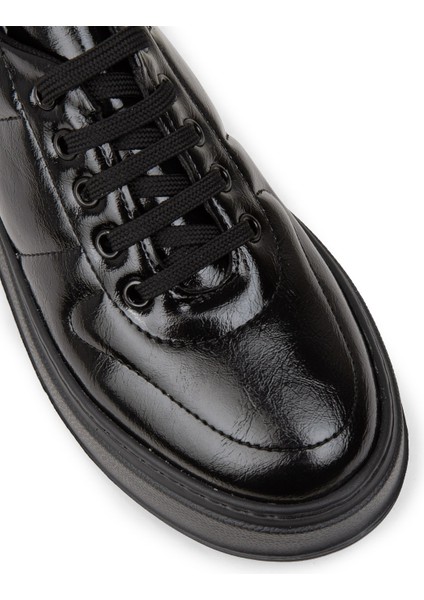 Kadın Vintage Rugan Siyah Sneaker Ayakkabı - CE483ZSYHC01 indirimleri