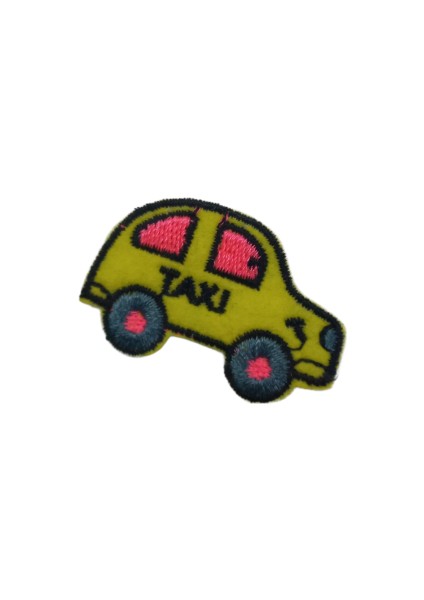Aplike Ütü Ile Yapışan Taxi Arma 3x2,5 cm