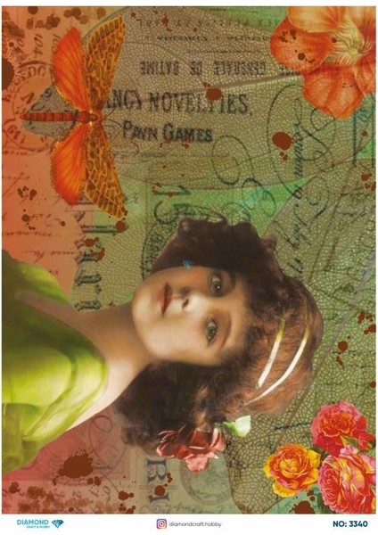 Diamond Pirinç Dekopaj Kağıdı - 3340