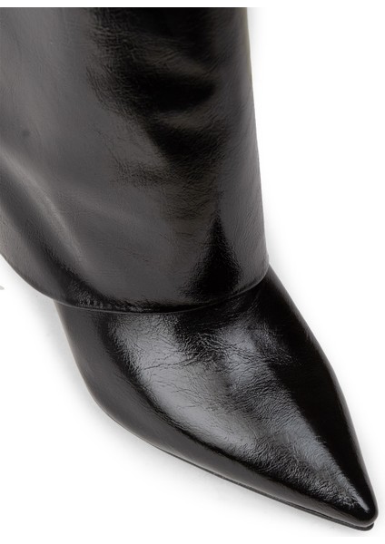 Kadın Rugan Siyah Çizme - K1416ZSYHM01 fırsatları