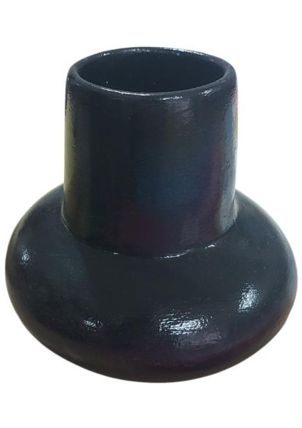 Büyük Silindir Şekil Vazo Siyah 13X12CM