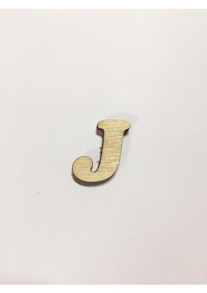 2,5cm Ahşap Harf ve Rakamlar - J