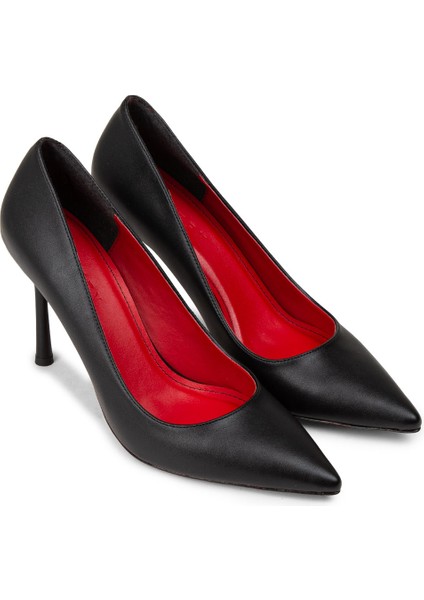 Kadın Siyah Stiletto Topuklu Ayakkabı - P4539ZSYHM05 modelleri