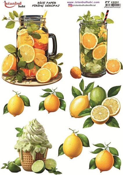 Pirinç Dekopaj Kağıdı 30X42CM PT-1551