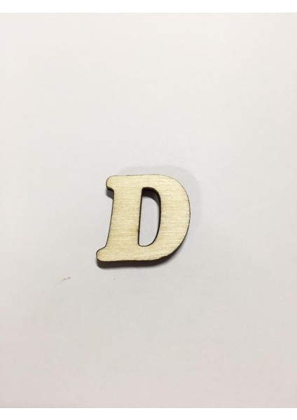 2,5cm Ahşap Harf ve Rakamlar - D