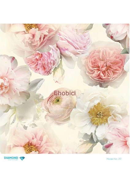 Diamond Pirinç Dekopaj Kağıdı - 317 - 30X30