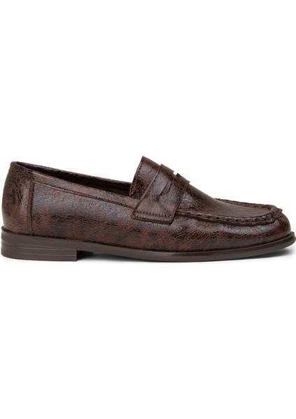 Kadın Kahverengi Loafer Ayakkabı - K0010ZKHVC01