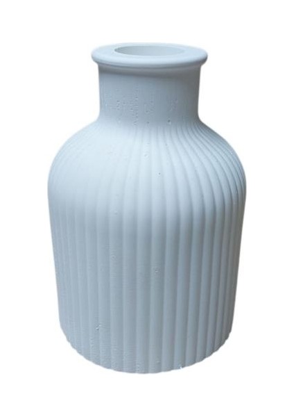 Yuvarlak Çizgili Vazo 10X7CM