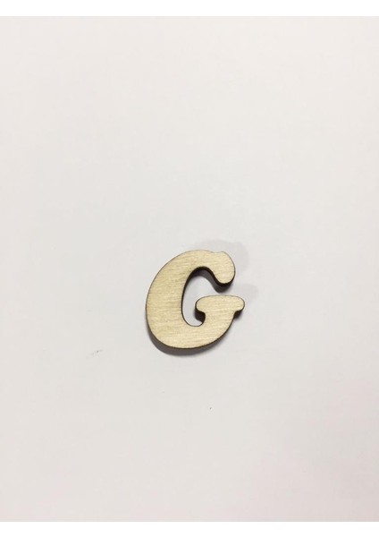2,5cm Ahşap Harf ve Rakamlar - G