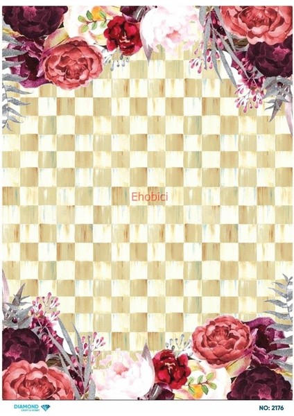 Diamond Pirinç Dekopaj Kağıdı - 2176