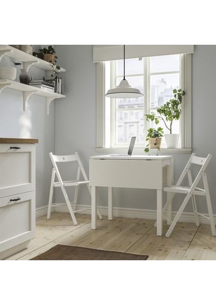 Mutfak Masası Takımı, Beyaz, 2 Sandalyeli, Katlanabilir fiyatları