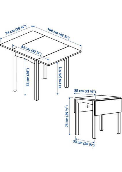 Mutfak Masası Takımı, Beyaz, 2 Sandalyeli, Katlanabilir fırsatları