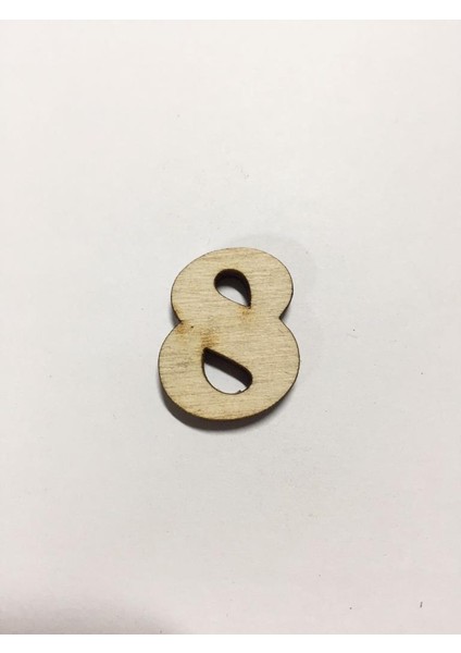 2,5cm Ahşap Harf ve Rakamlar - 8
