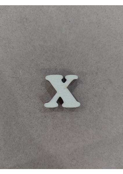 2,5cm Ahşap Harf ve Rakamlar - x