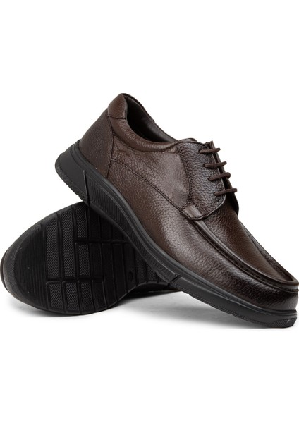 Erkek Kahverengi Hakiki Deri Günlük Ayakkabı - 01998MKHVC01 modelleri