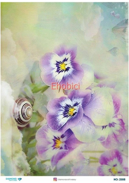 Diamond Pirinç Dekopaj Kağıdı - 2588