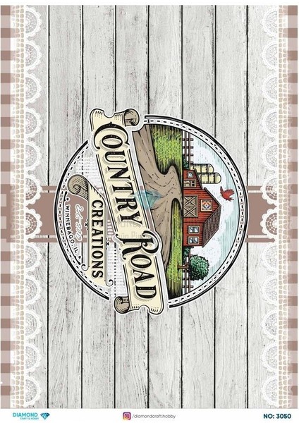 Diamond Pirinç Dekopaj Kağıdı - 3050