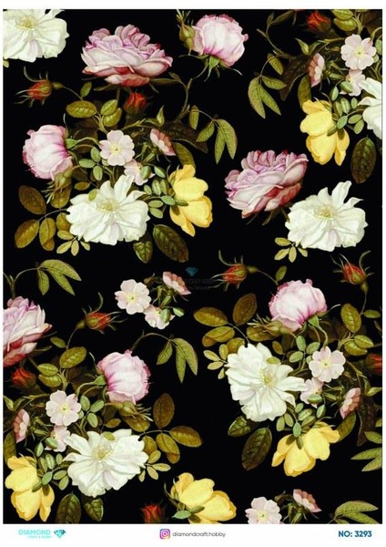 Diamond Pirinç Dekopaj Kağıdı - 3293