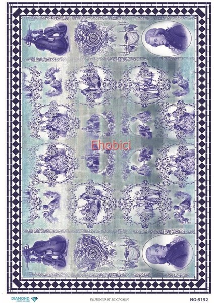 Diamond Pirinç Dekopaj Kağıdı - 5152