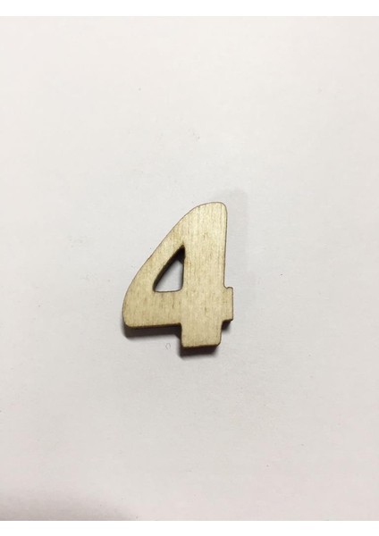 2,5cm Ahşap Harf ve Rakamlar - 4