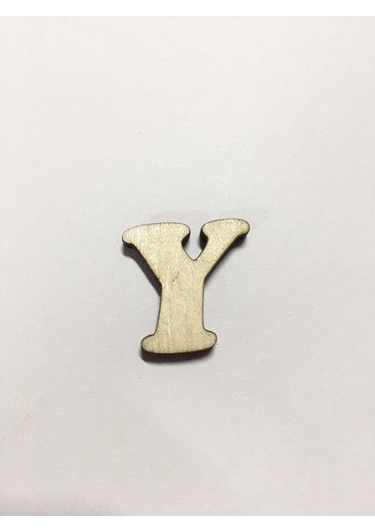 2,5cm Ahşap Harf ve Rakamlar - Y