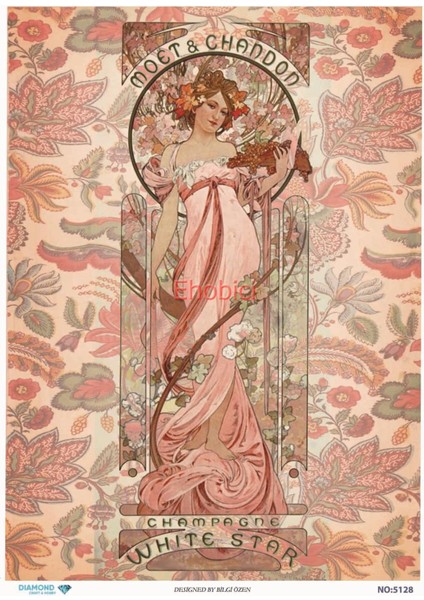 Diamond Pirinç Dekopaj Kağıdı - 5128