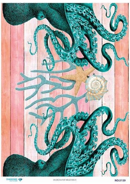 Diamond Pirinç Dekopaj Kağıdı - 5159