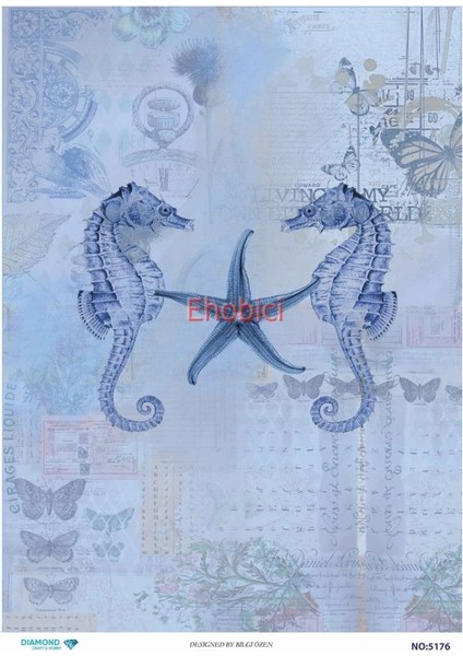 Diamond Pirinç Dekopaj Kağıdı - 5176