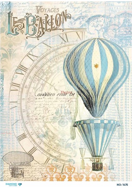 Diamond Pirinç Dekopaj Kağıdı - 1475