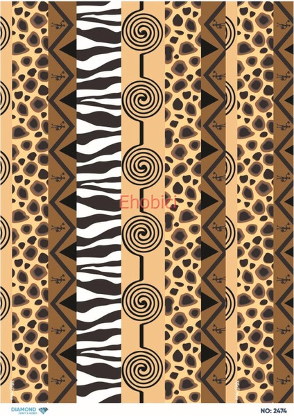 Diamond Pirinç Dekopaj Kağıdı - 2474