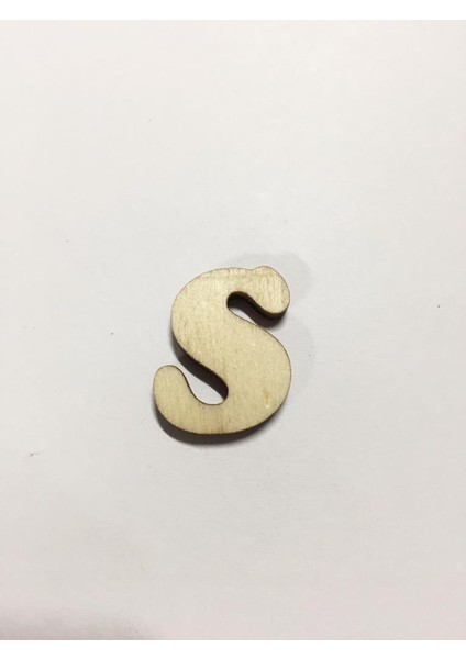 2,5cm Ahşap Harf ve Rakamlar - S