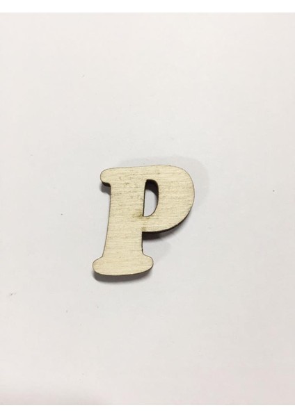 2,5cm Ahşap Harf ve Rakamlar - P