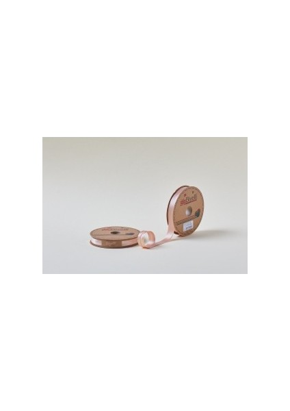 Biye Saten Katlı 065 Somon 2 cm 25 Metre Polyester