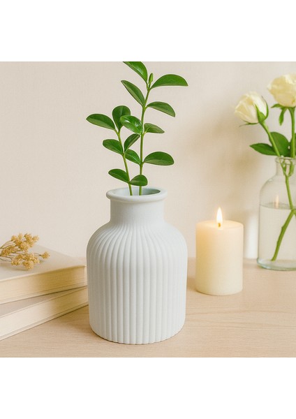Yuvarlak Çizgili Vazo 9x6,5cm fiyatları