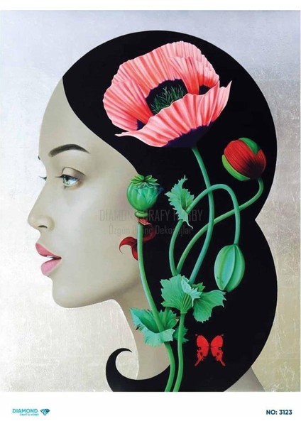 Diamond Pirinç Dekopaj Kağıdı - 3123