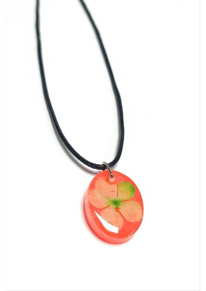 Kartopu Çiçeği Oval Epoksi Kolye modelleri